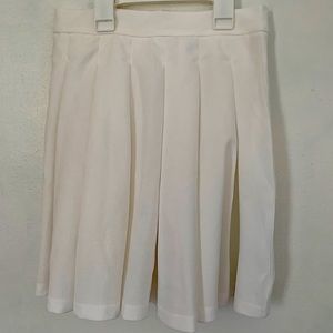 white tennis skirt